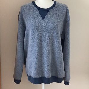 Goodlife Crewneck Pullover Reverso Navy Blue Super Soft Sweatshirt